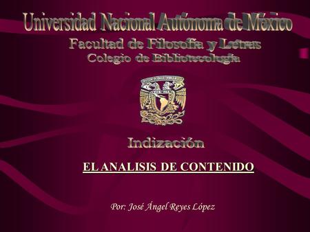 EL ANALISIS DE CONTENIDO