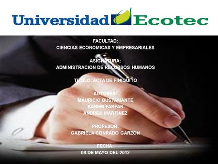 CIENCIAS ECONOMICAS Y EMPRESARIALES ASIGNATURA: