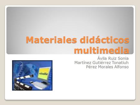 Materiales didácticos multimedia