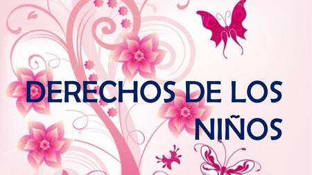 Derechos de los niños.