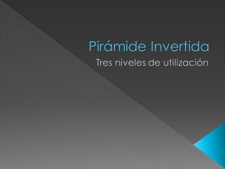 Primer Nivel: La noticia responde en el lead a las preguntas: ¿Qué? ¿Por qué? ¿Cuándo? A pesar de que no responde a todas las preguntas, tiene la jerarquización.
