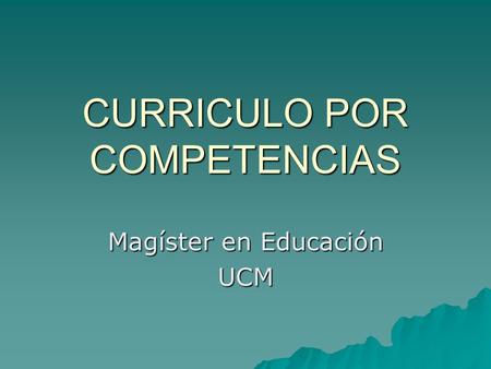 CURRICULO POR COMPETENCIAS