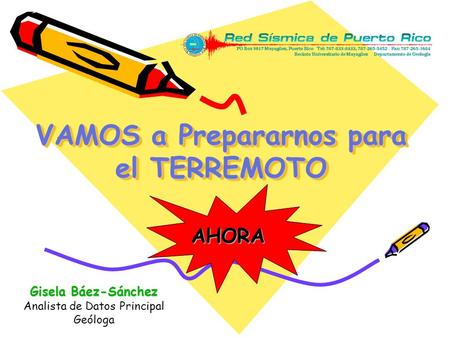VAMOS a Prepararnos para el TERREMOTO