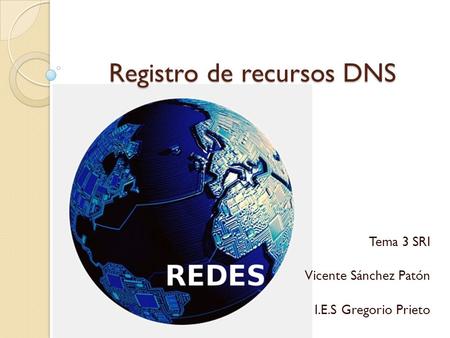 Registro de recursos DNS