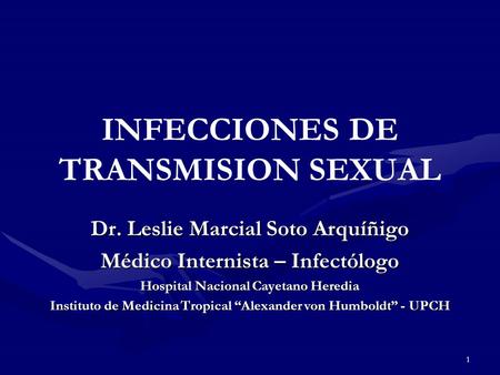 INFECCIONES DE TRANSMISION SEXUAL