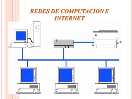 REDES DE COMPUTACION E INTERNET