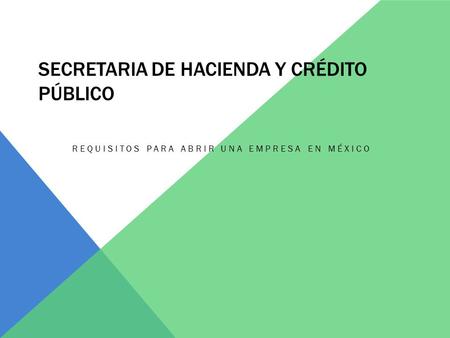 Secretaria de Hacienda y Crédito Público