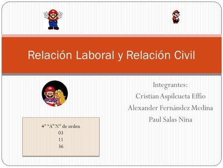Relación Laboral y Relación Civil