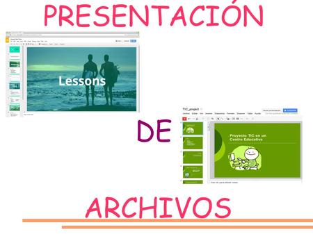 PRESENTACIÓN DE ARCHIVOS. ¿QUE ES UNA PRESENTACIÓN? Una presentación es un archivo multimedia que puede contener texto, gráficos, fotografías, música.