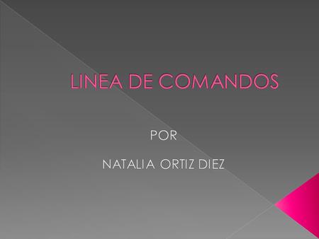  Es un método que permite a las personas dar instrucciones a algún programa informático por medio de una línea de texto simple. ¿PARA QUE SIRVEN?  Sirve.