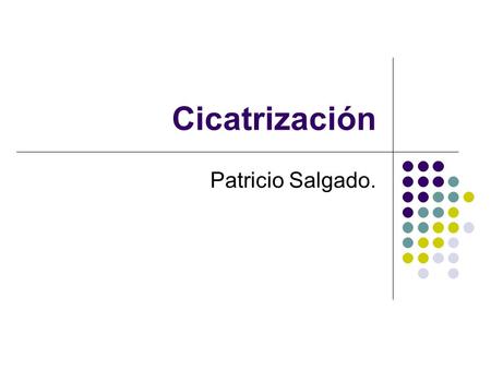 Cicatrización Patricio Salgado..