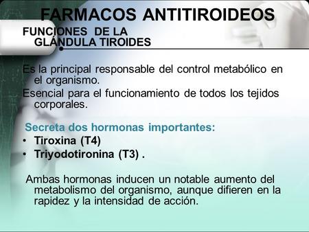 FUNCIONES DE LA GLÁNDULA TIROIDES