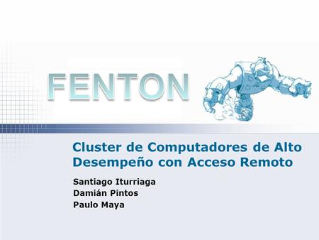 Cluster de Computadores de Alto Desempeño con Acceso Remoto