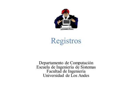 Registros Departamento de Computación