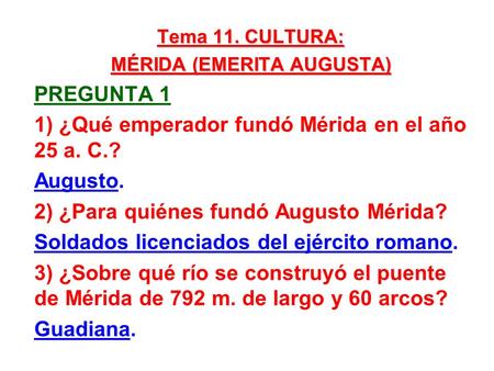 MÉRIDA (EMERITA AUGUSTA)