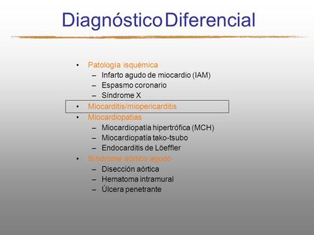 Diagnóstico Diferencial