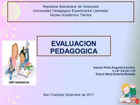 EVALUACION PEDAGOGICA