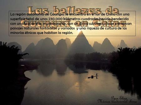 Las bellezas de Guangxi en China