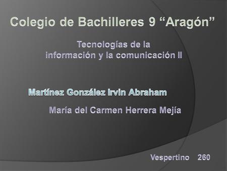 Colegio de Bachilleres 9 “Aragón”