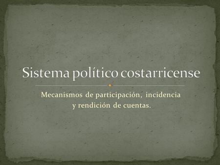 Sistema político costarricense