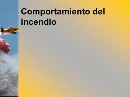 Comportamiento del incendio