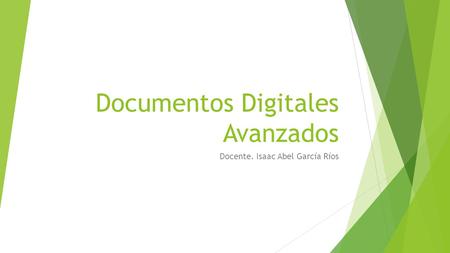 Documentos Digitales Avanzados