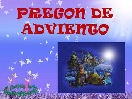 PREGON DE ADVIENTO.