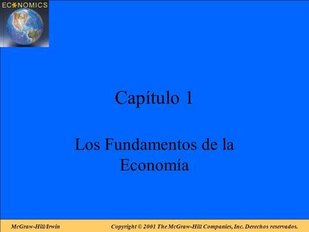Los Fundamentos de la Economía