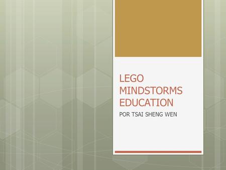 LEGO MINDSTORMS EDUCATION