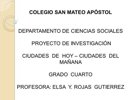 COLEGIO SAN MATEO APÓSTOL