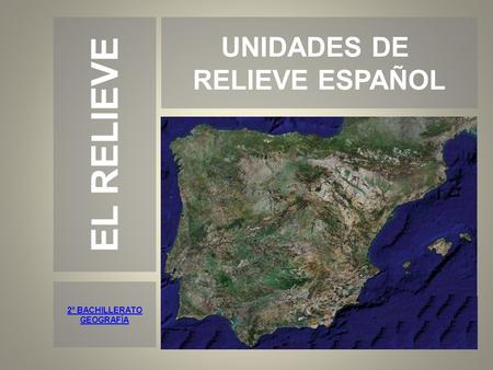 2º BACHILLERATO GEOGRAFÍA