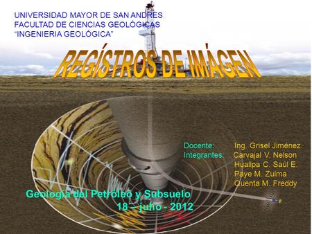 Geología del Petróleo y Subsuelo
