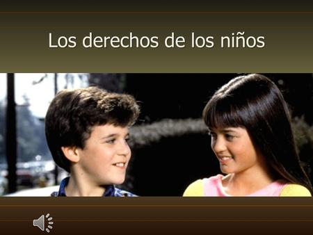 Los derechos de los niños