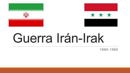 Guerra Irán-Irak 1980-1988.