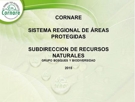 SISTEMA REGIONAL DE ÁREAS PROTEGIDAS