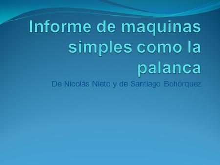 Informe de maquinas simples como la palanca