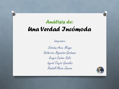 Análisis de: Una Verdad Incómoda