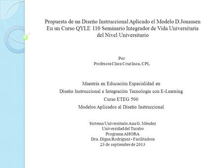 Por Profesora Clara Cruz Inoa, CPL