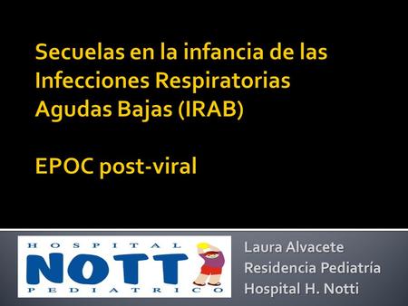 Laura Alvacete Residencia Pediatría Hospital H. Notti