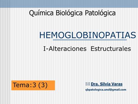 I-Alteraciones Estructurales