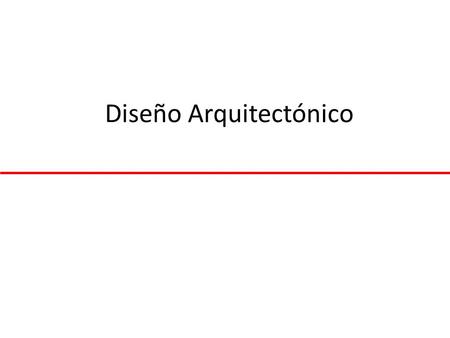 Diseño Arquitectónico
