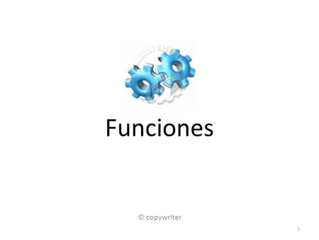 Funciones © copywriter.