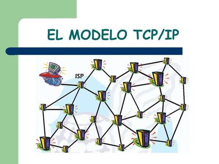 EL MODELO TCP/IP. INTRODUCCIÓN Internet es una red virtual que interconecta diversas redes logrando que la comunicación sea posible Tiene su origen en.