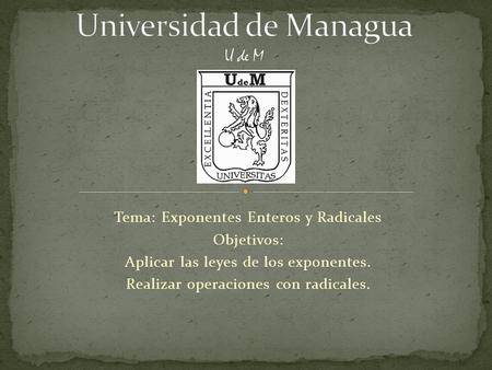 Universidad de Managua U de M