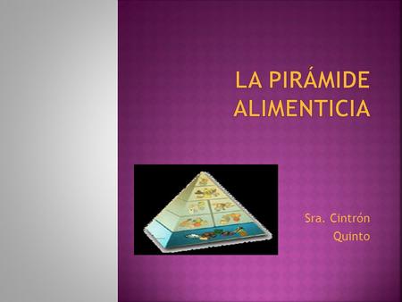 La pirámide alimenticia
