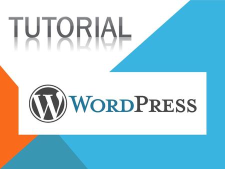 ¿CÓMO TENER UN BLOG EN WORDPRESS Existen dos maneras principales de tener un blog mediante WordPress: la primera es instalando el script en un servidor.