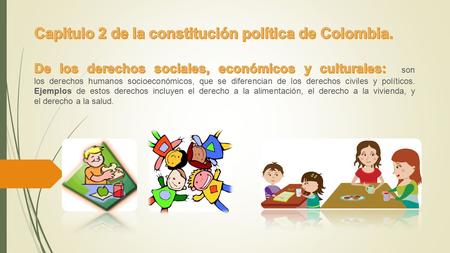 Capitulo 2 de la constitución política de Colombia.