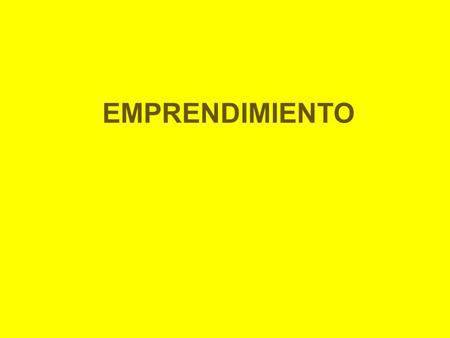 EMPRENDIMIENTO.