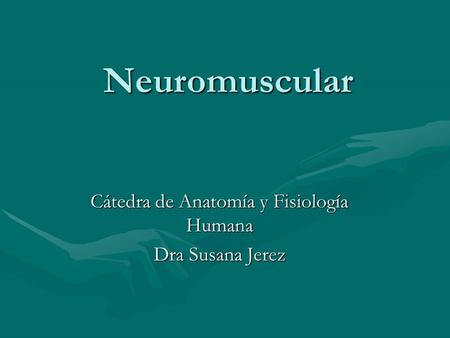 Cátedra de Anatomía y Fisiología Humana Dra Susana Jerez