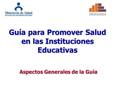 Guía para Promover Salud en las Instituciones Educativas